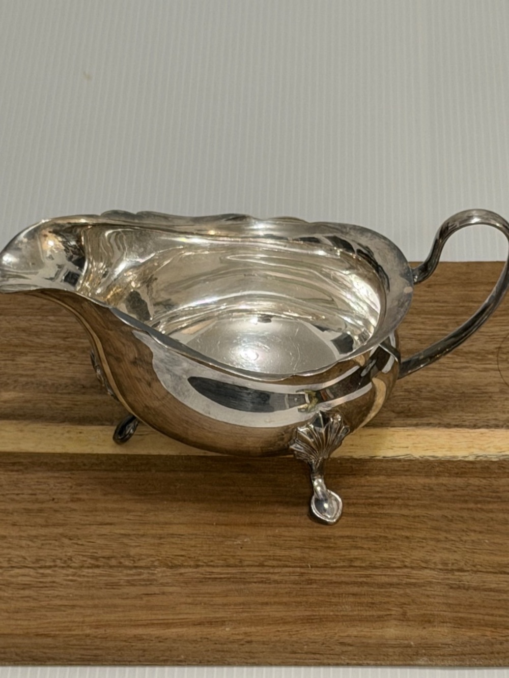 Antique Elkington & Co. Silver Plated Gravy Boat - Georgian Style.